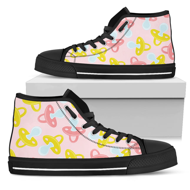 Light Pink Hi Tops 13 With Pacifier Symbol