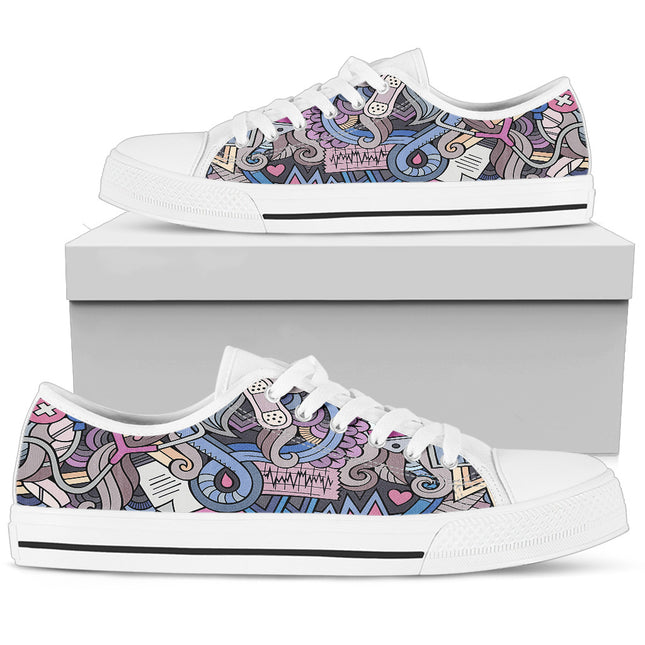 Mind Of A Nurse Canvas Sneakers