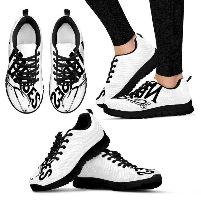 Women's White Nurse Sneakers With Nurse Logo
