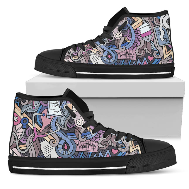 Mind Of A Nurse Hi Top