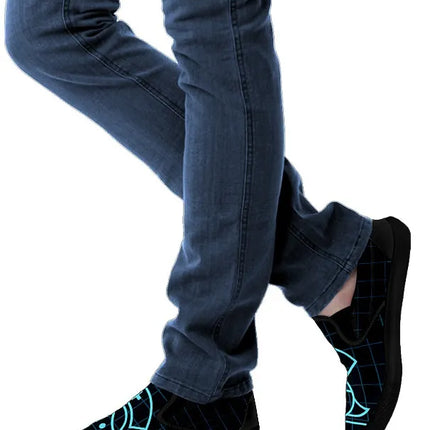 Black Nurse Slip On Sneakers (Smiling Nurse)