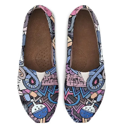 Mind Of A Nurse Canvas Nurse Flats
