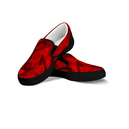 Red Blood Cell Nurse Slip Ons Sneakers