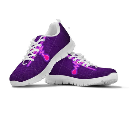 Purple Nurse Cardiogram Sneakers